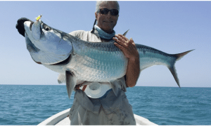 pêche à la mouche du tarpon au Mexique