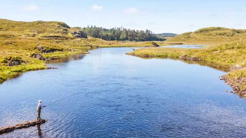 terre de chasse et de pêche au cœur d'une nature sauvage